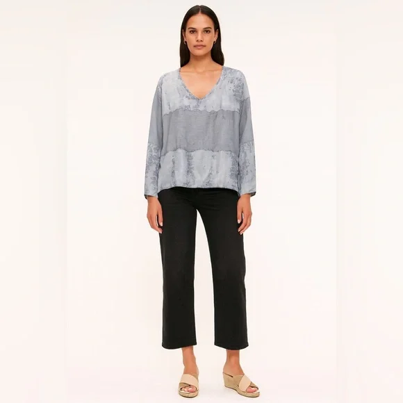 Jupee Blue Tie-Dye Women's Top - Picture 2 of 5